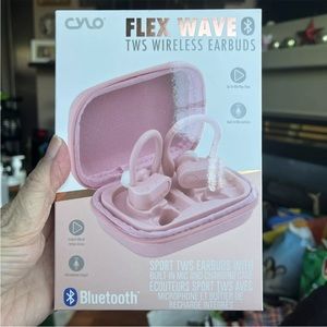 Cylo Flex Wave Sport TWS Earbuds With Built-In Mic And Charging Case.  New!